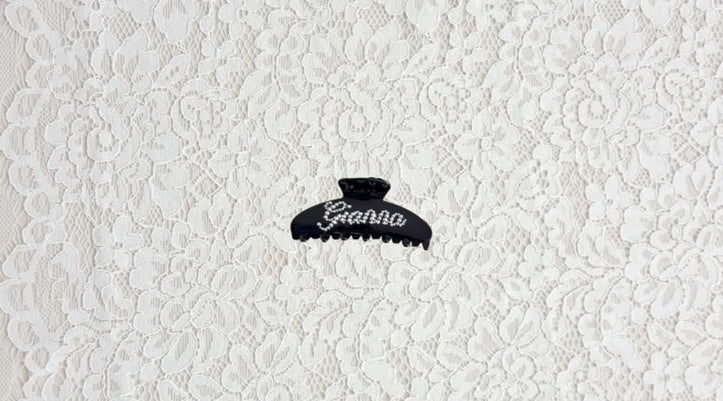 personalized claw clip